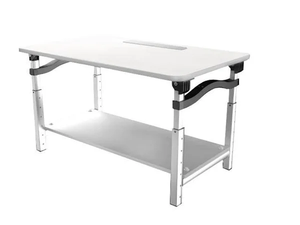 Uncaged Ergonomics Lift - Adjustable Height Computer Monitor Stand for Sitting & Standing, White