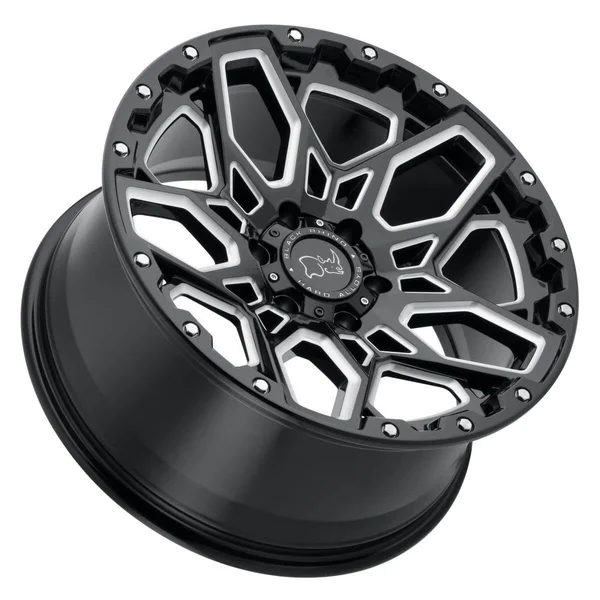Black Rhino Shrapnel Milled Gloss Black Wheels - 2095SHR005140B78
