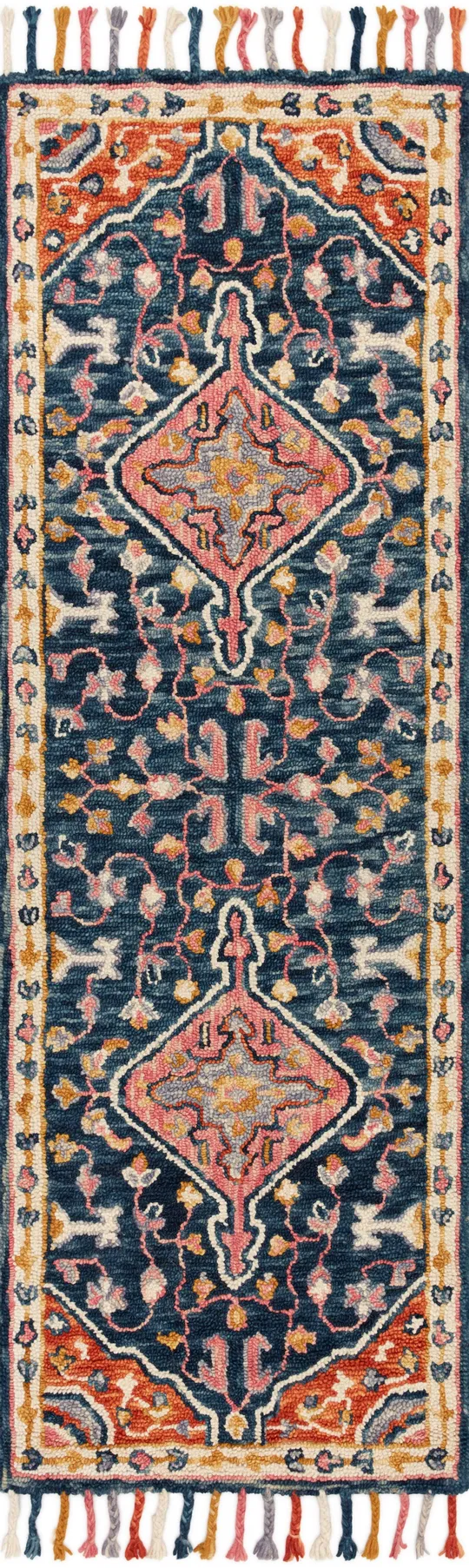 Loloi Zharah ZR-01 7&9x22 x 9&9x22 Navy, Multi Rug