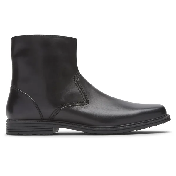 Rockport Taylor Waterproof Zip Boot Men's Shoes Black : 10.5 M (D)