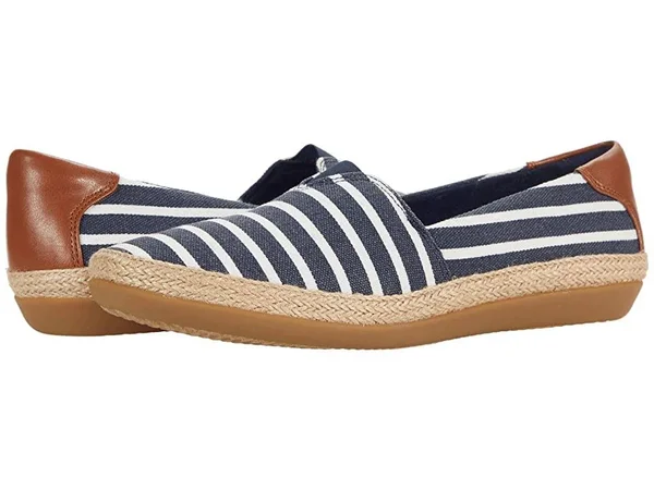 Clarks Women's Collection Danelly Sky Shoes - Navy Textile Synthetic Combination