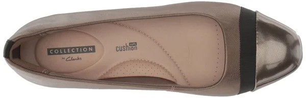 Women's Clarks Juliet Monte Slip-On, Size: 6, Pewter Leather