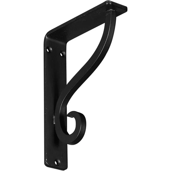 Ashford Wrought Iron Bracket Antiqued Brass 1 1/2x22W x 12x22D x 15x22H - (Single Center brace)