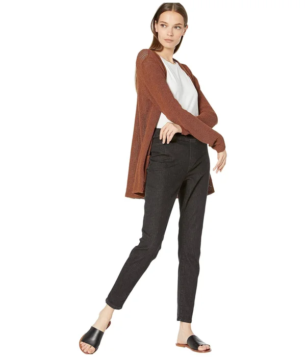 Eileen-Fisher Organic Cotton Soft Stretch Denim Jegging in Vintage Black Vintage Black, Xs