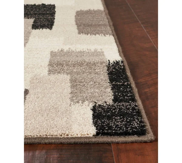 Kas Reflections 7413 Black & White Palette Area Rug 6&7x22 x 9&6x22