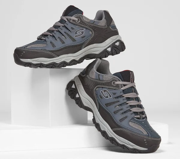 Skechers Men's After Burn - Memory Fit Sneakers - Navy, 10.5