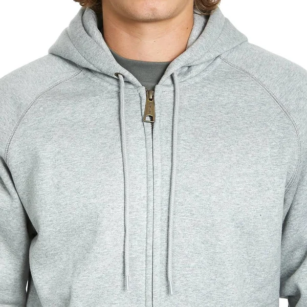 Carhartt WIP Hooded Chase Jacket - Grey Heather - Gold - M - Men