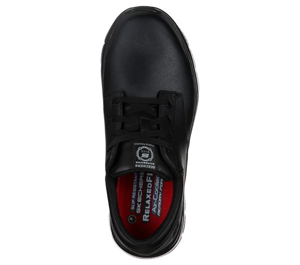 Skechers Men's Work Relaxed Fit Flex Advantage Fourche SR Oxford - Black