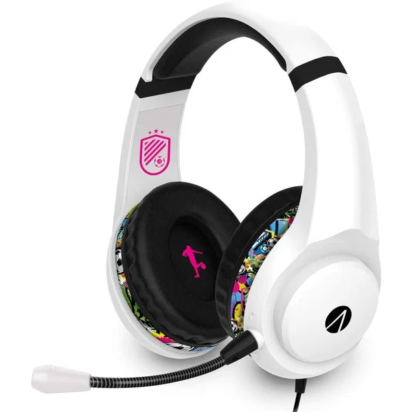 Stealth Street Gaming Headset with Stand (White with Black/Graffiti Stand)