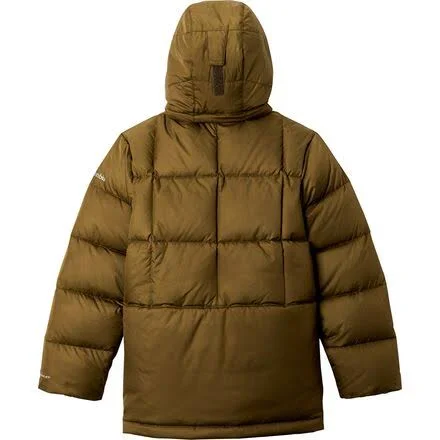 Columbia Boys& Forest Park Down Hooded Puffy Jacket - L - Green