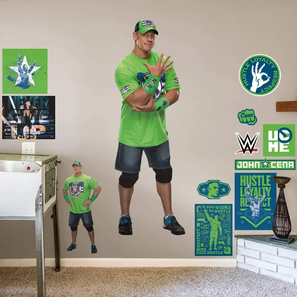 Fathead John Cena - X-Large Officially Licensed WWE Removable Wall Decal - Size: XL