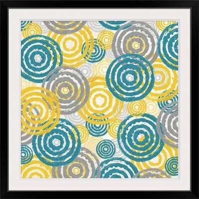 &New Circles II& Alicia Soave Print Great Big Canvas Format: Black Frame, Size: 38x22 H x 38x22 W x 1x22 D