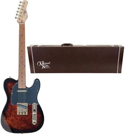 Michael Kelly Mod Shop 50 Duncan Electric Guitar Burl Burst