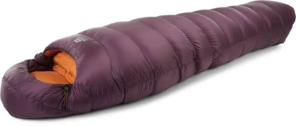 Mountain Equipment Helium 800 Long Sleeping Bag Purple - Reg/Left Zip