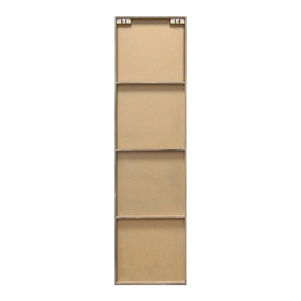 11.81x22 x 1.18x22 x 44.09x22 Black MDF Wall Art