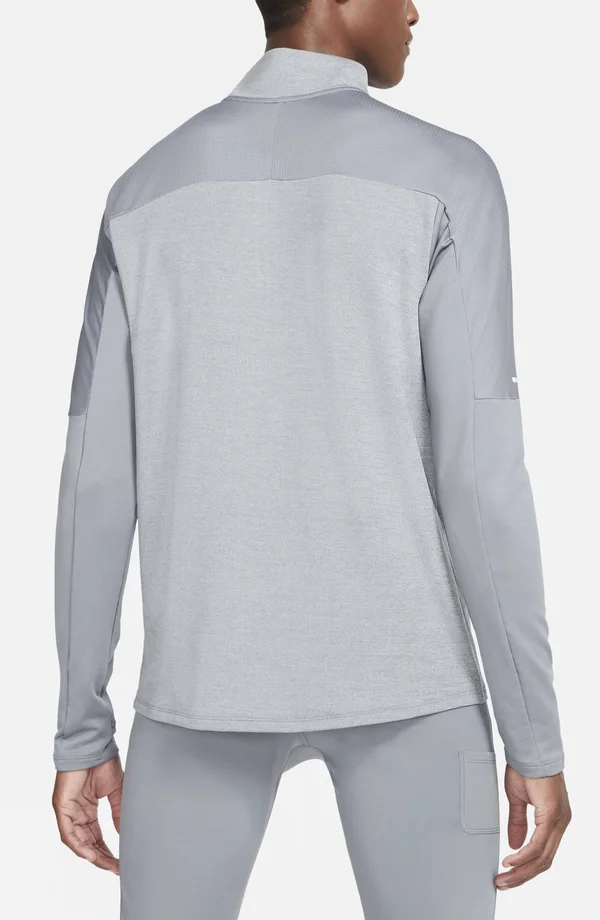 Nike Dri-Fit Men's 1/2-Zip Running Top (Smoke Grey)