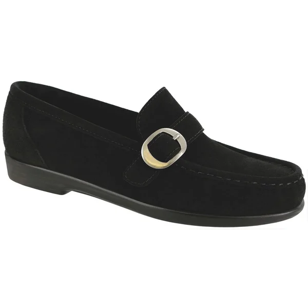 SAS Women's Lara Black Suede 7.5 Wide
