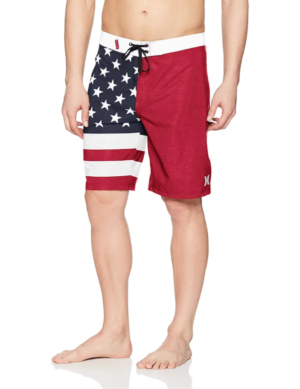 Hurley Men's Phantom Patriot 20x22 Board Shorts - Gym Red