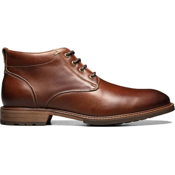 Florsheim Lodge Plain Toe Chukka Boot 11.5 Men's Chestnut