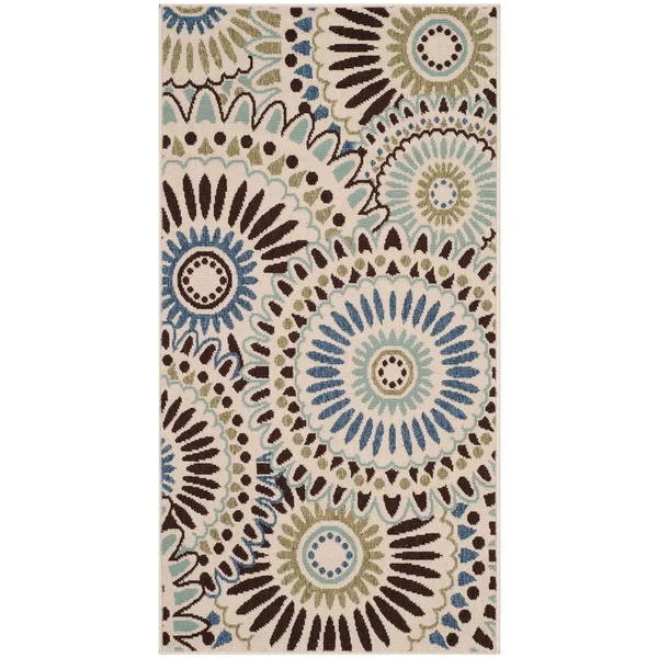 Safavieh Veranda VER091-0612 6&7x22 x 9&6x22 Cream - Blue Area Rug