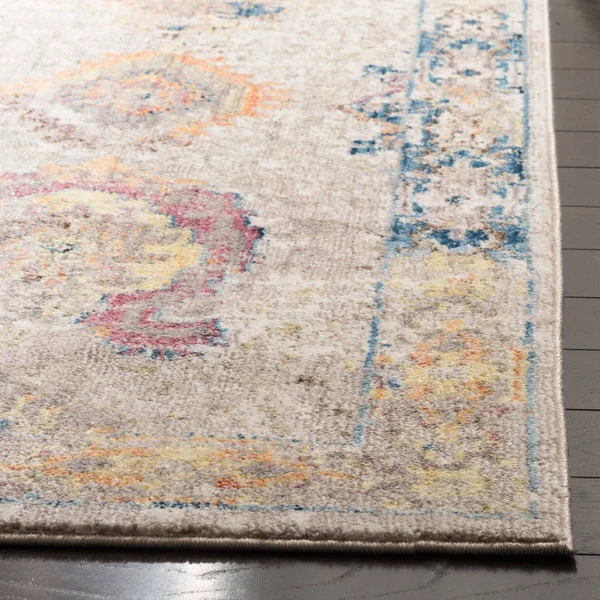 Safavieh 4& x 6& Bristol BTL340A Dark Grey - Blue Rug