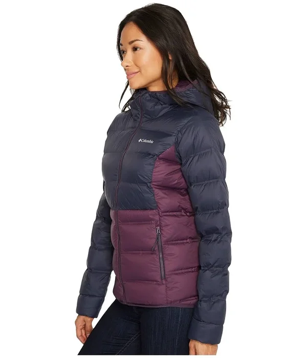 Columbia Explorer Falls Hooded Down Jacket - Women's Dusty Purple/India Ink, Xs
