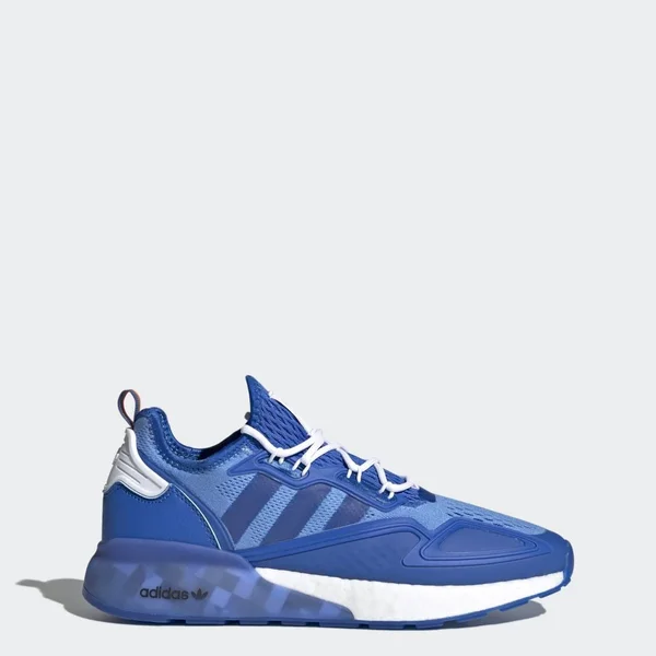 Adidas Ninja ZX 2K Boost Shoes - Men's - Blue, Cloud White - 11.5