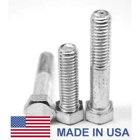 5/8 inch-11 x 2 1/2 inch (PT) Coarse Thread Grade 5 Hex Cap Screw (Bolt) - USA Medium Carbon Steel Zinc Plated Pk 62, Men's