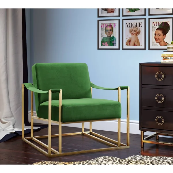 TOV Furniture Baxter Velvet Chair - Green