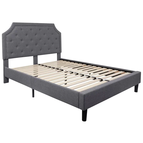 Flash Furniture Brighton Queen Platform Bed - Light Gray