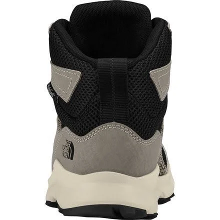 The North Face Juniors& Hedgehog Hiker II Mid Waterproof Shoe - 2 - Silt Grey, TNF Black