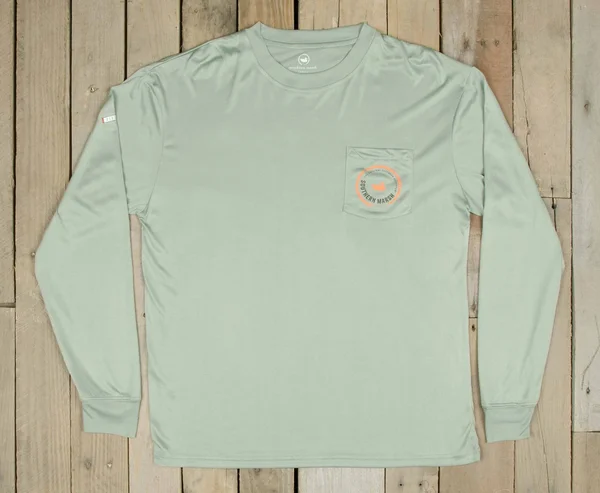 FieldTec Pocket Tee - Long Sleeve Small, Kelly Green