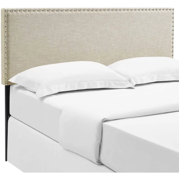 Modway Phoebe Queen Upholstered Fabric Headboard - Beige