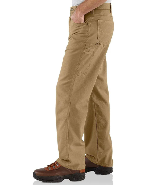 Carhartt Men's Loose Fit Canvas Carpenter Jeans - Golden Khaki