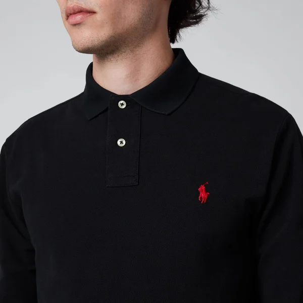 Ralph Lauren Long Sleeve Polo T Shirt Black