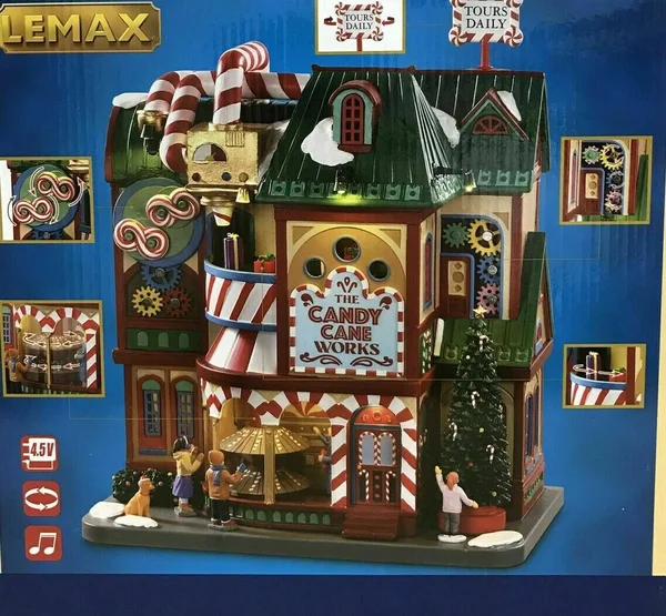 Lemax Multicolored The Candy Cane Works Christmas Village