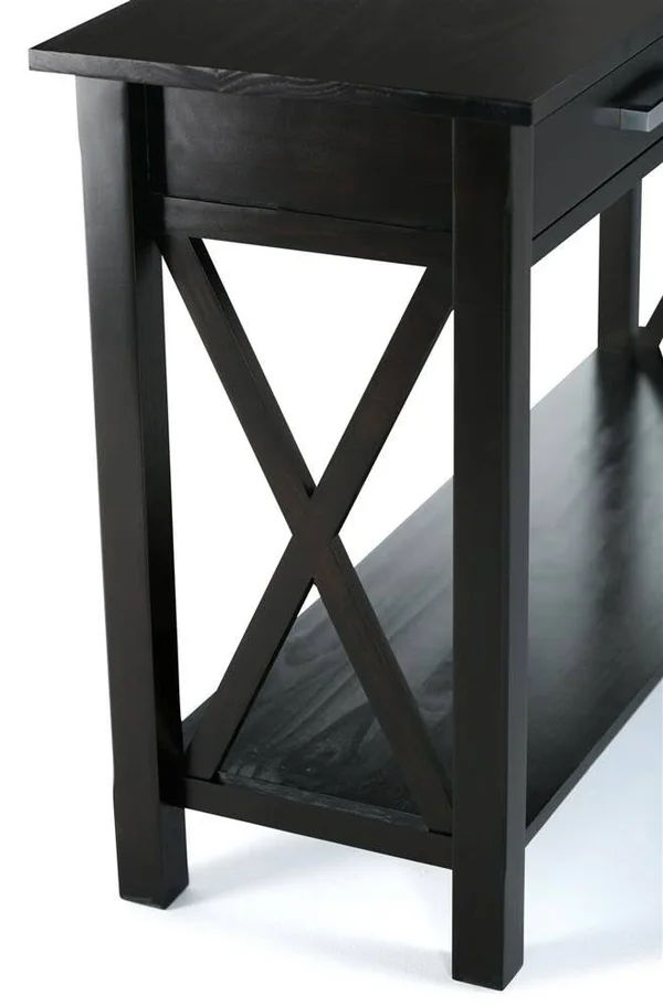 Simpli Home Kitchener Console Sofa Table, Brown