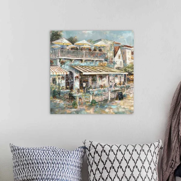Rooftop Cafe Detail I - Canvas Wall Art, 20x20, Great Big Canvas