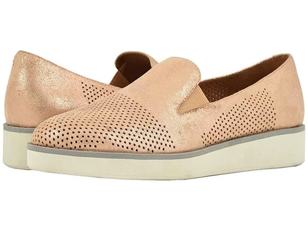 Softwalk Women's Whistle Slip On, Size: 9.5, Rose Gold Nubuck