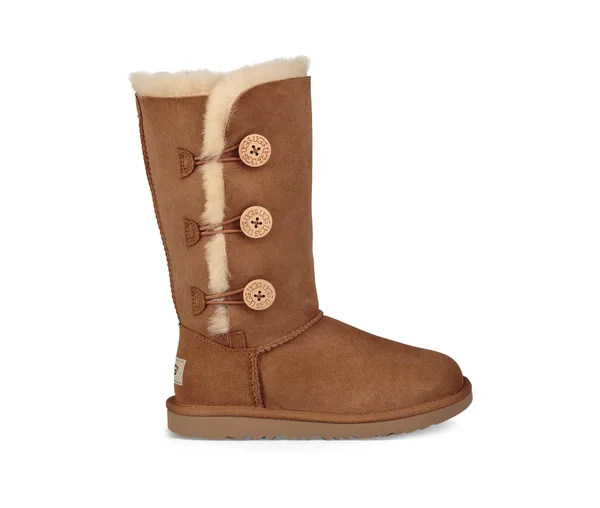 Ugg Kids Bailey Button Triplet II Boot Chestnut