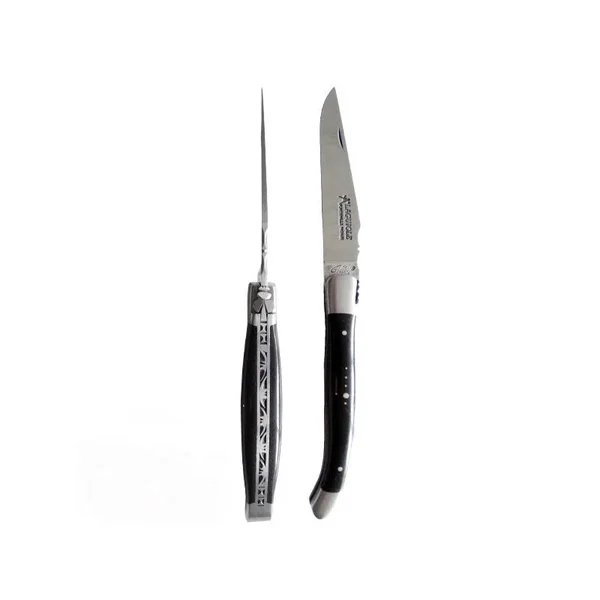 Laguiole Ebony Wood Handle Collector&s Knife