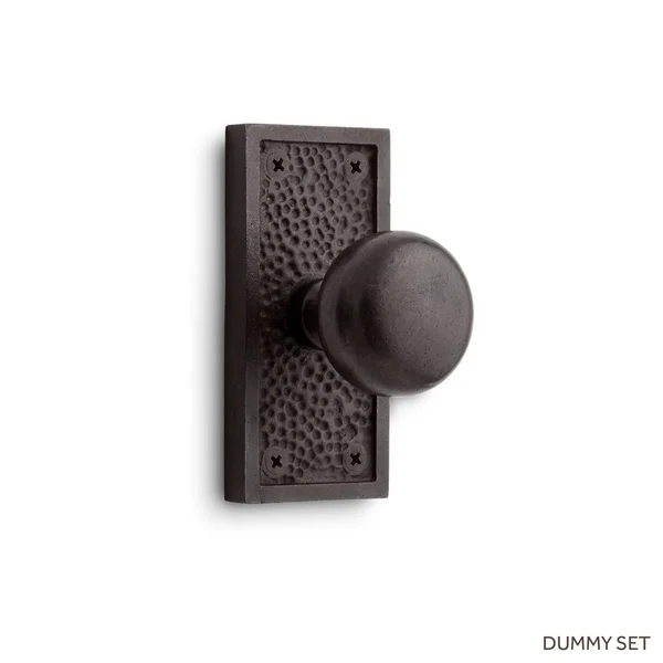 Traeger Bronze Dummy Interior Door Set - Knob - Dark Bronze - Signature Hardware 444432
