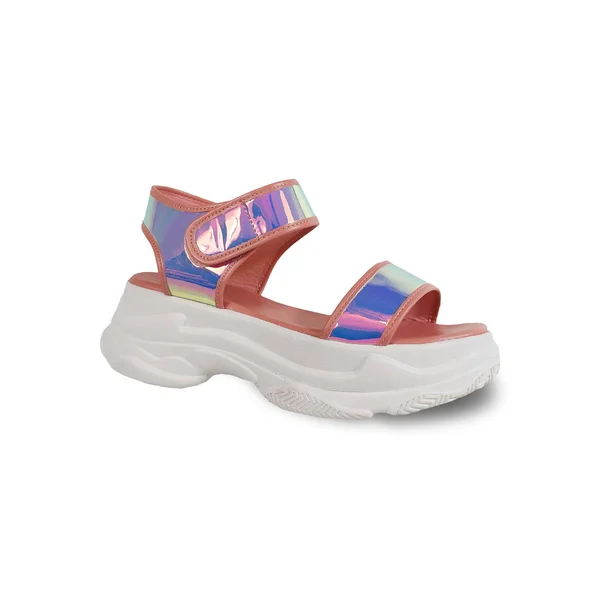 Yoki Star Women's Platform Sandals, Size: 8, Pink