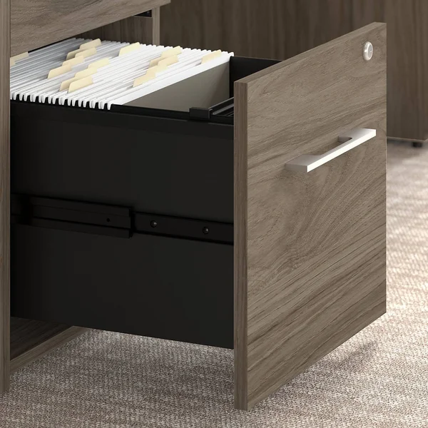 Bush Business Furniture OFF116BWSU Office 500 Assembled 3 Drawer File Cabinet - Black Walnut