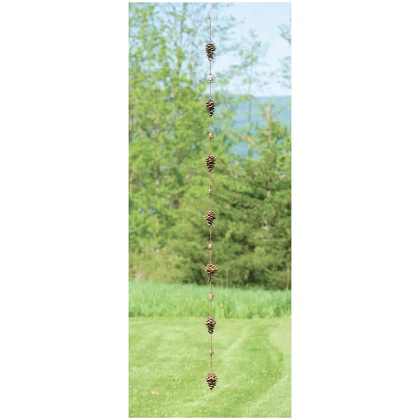 Ancient Graffiti ANCIENTRCPINEC Pine Cone Rain Chain