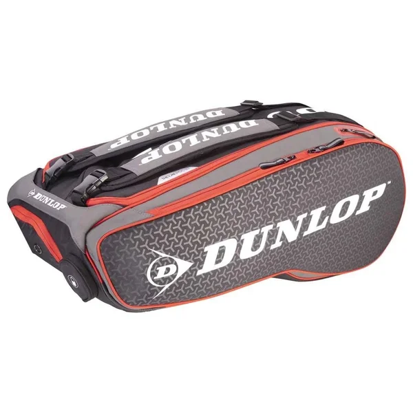 Dunlop Performance 12 Squash Racket Bag, Size One size, Black/Red