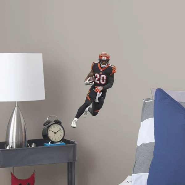Fathead Joe Mixon Cincinnati Bengals Life Size Removable Wall Decal