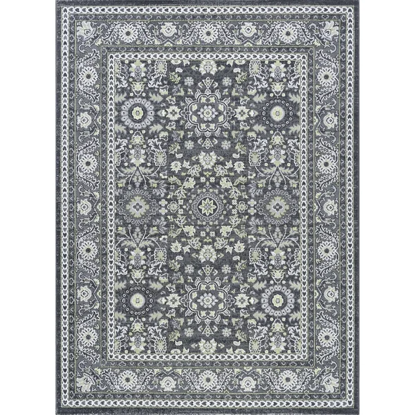 Tayse Rugs Milan Gray 2 ft. x 11 ft. Runner Rug