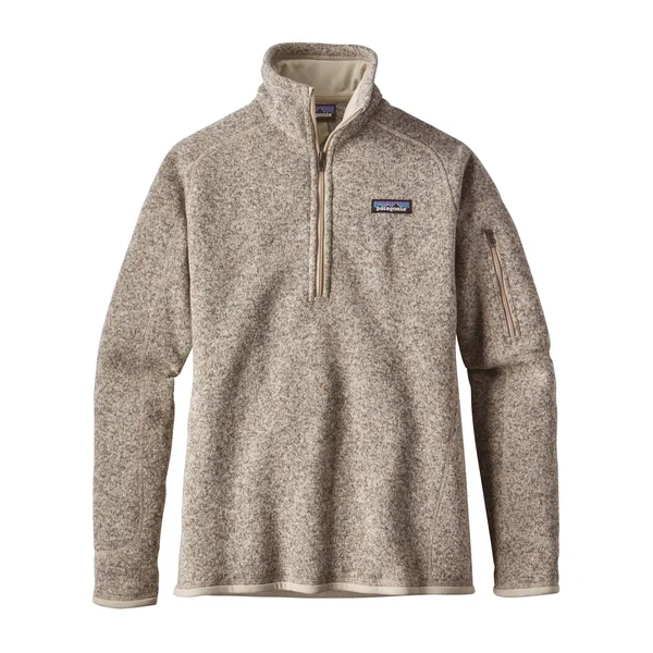 Patagonia Women's Better Sweater 1/4 Zip Fleece - Pelican, XL
