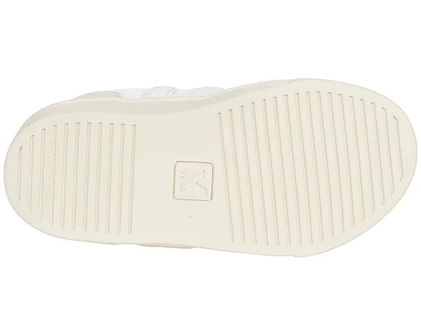 Veja White & Grey V-10 Sneakers - Size: 24 Unisex Toddler Kids from Childrensalon